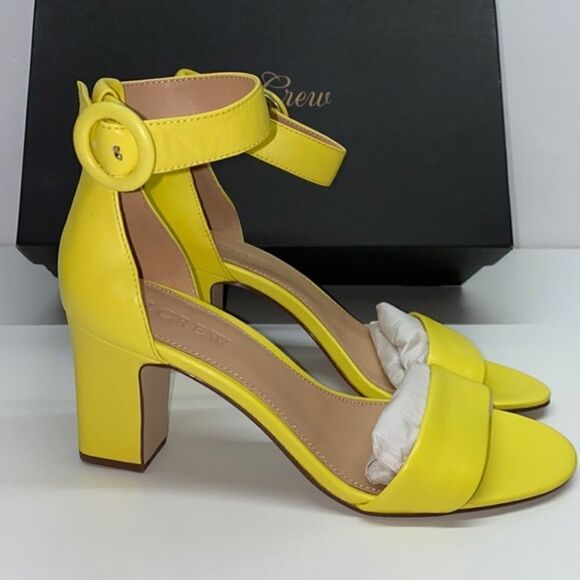 🔥J Crew Solid Buckle High Heel Sandal - Picture 2 of 12